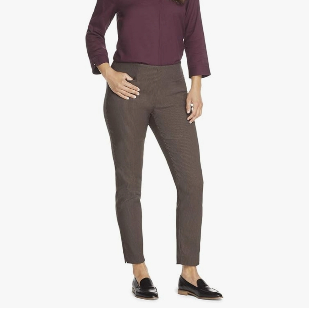 VAN HEUSEN super Stretch Pull On Slim Fit Pants Jeggings Comfort Office Tan Y2k